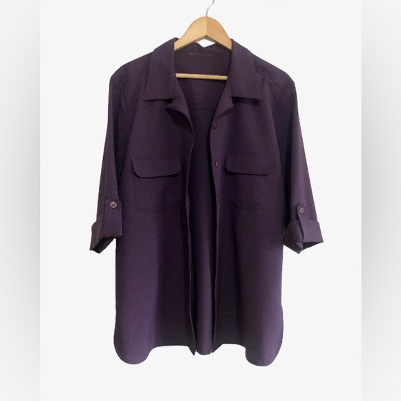 VTG Royal Purple Button-Up - Picture 3 of 5